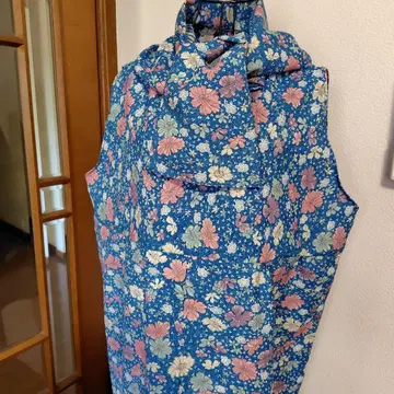 기모노 리메이크 꽃무늬 슬리브리스 원피스