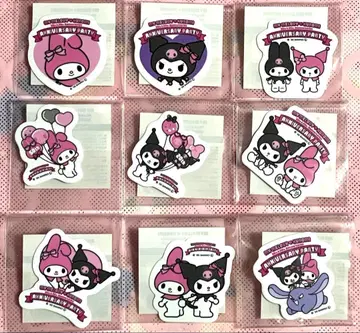 멜로쿠로전 한정판 다이컷 스티커 마이멜로디 쿠로미