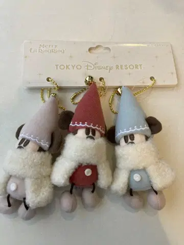 디즈니 크리스마스 릴린린 봉제 인형 참 세트