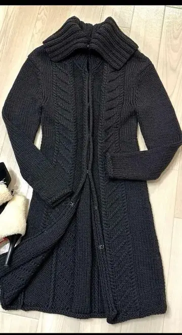 theory 케이블 니트 롱 가디건 사이즈 2