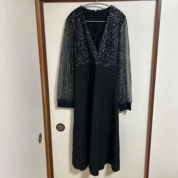 빅 사이즈 블랙 드레스 4XL