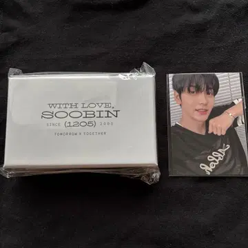 TXT 수빈 생일 팔찌 트레이딩 카드 포함