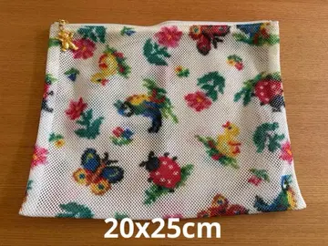 페이러 하이디 메쉬 파우치 화이트