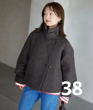 SLOBE IENA 트위드 본딩 숏코트 슬로브 이에나