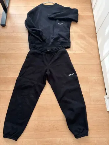 HELLY HANSEN 셋업 맨투맨 상하의 L 새상품급 블랙