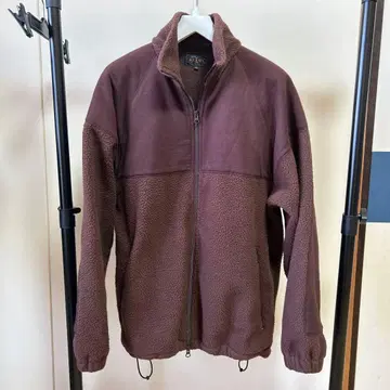 컨디션 최상 BEAMS 플러스 브라운 플리스 더블 지퍼 블루종