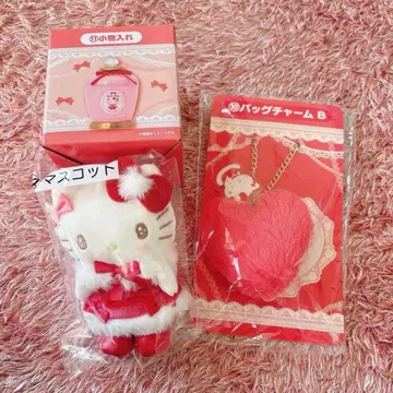 산리오 헬로키티 키티 행운 복권 마스코트 백참 소품함