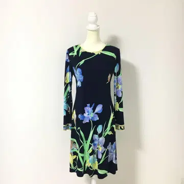 새상품급 LEONARD 레오나르 칸칸 스트레치 원피스 42