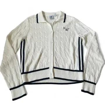 레어 adidas 아디다스 케이블 니트 가디건 레트로 L 사이즈