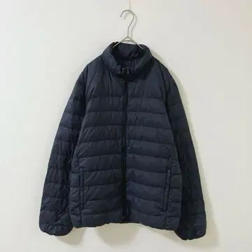 4182 무인양품 다운 자켓 경량 네이비 M 방한 페더