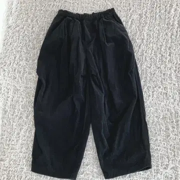 mizuiro ind 코듀로이 와이드 팬츠 블랙 벌룬 팬츠