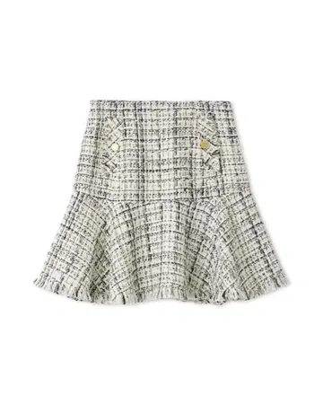 LILY BROWN 릴리 브라운 프린지 트위드 미니 스커트