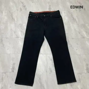 에드윈 데님 팬츠 스트레이트 팬츠 속기모 스트레치 일본제 아메카지