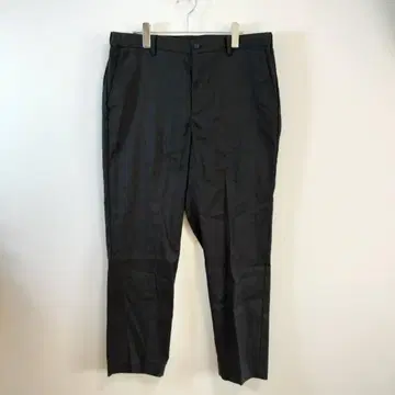 린넨 XL GLOBAL WORK 팬츠 블랙 슬림 실루엣