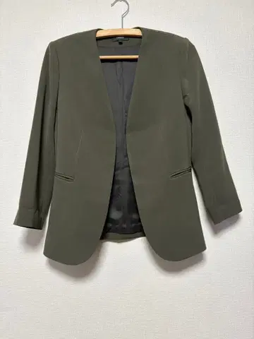 Theory 노카라 자켓 0 사이즈 올리브