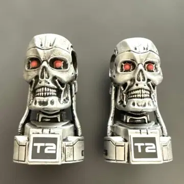 T2 터미네이터2 엔드 스켈레톤 헤드 2개 세트 색상 다름