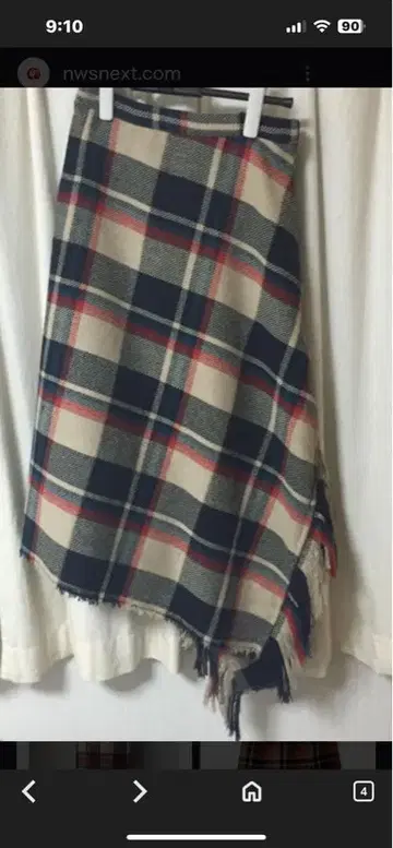 아멜리아 아지메 체크 무늬 스커트