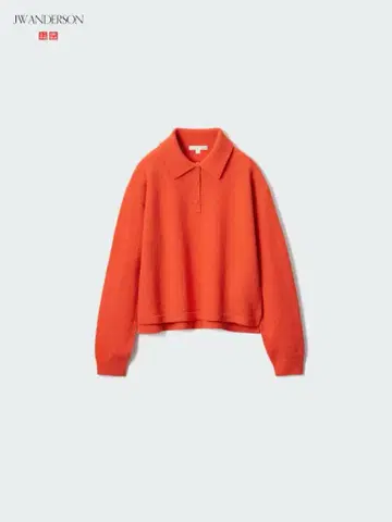 이번 시즌 UNIQLO 라무 폴로 스웨터 울 100 JW ANDERSON