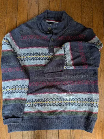 TOMMY HILFIGER 노르딕 무늬 스웨터 XL