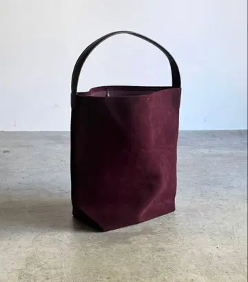 Jistory 버건디 스웨이드 숄더백