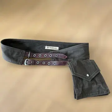 INTERSTAPLE 다크 브라운 벨트