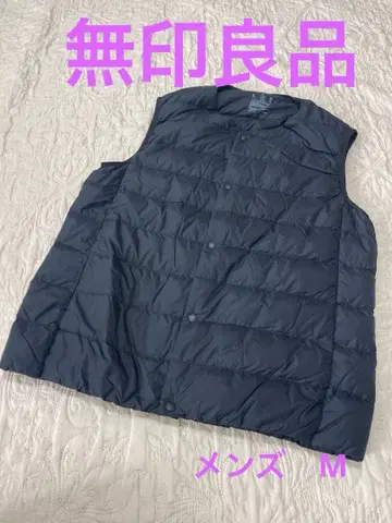 무인양품 다운 베스트 M 남성용 블랙