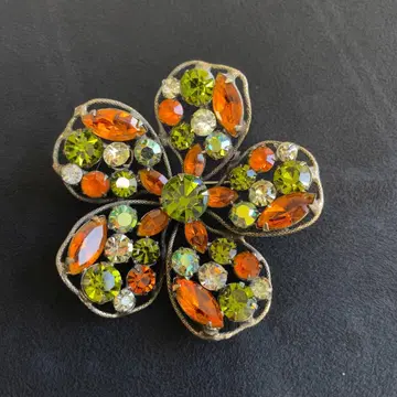 [ 17 ] REGENCY 플라워 브로치 레트로 빈티지