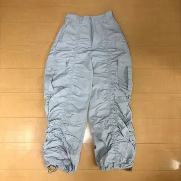 MURUA 라이트 그레이 개더 팬츠