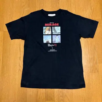 NUN 미라주 프린트 T셔츠 블랙