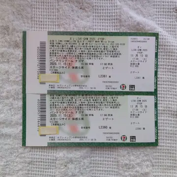 B'z LIVE-GYM 반테린 돔 2매