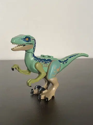 정품 LEGO 레고 쥬라기 월드 랩터 그린 공룡 피규어