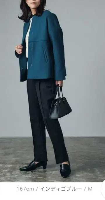 멜톤 노카라 숏코트 사이즈 L