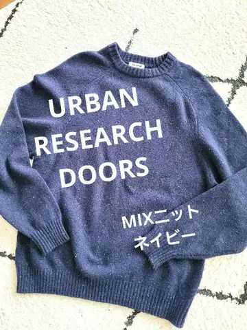 어반 리서치 도어스 MIX 니트 네이비