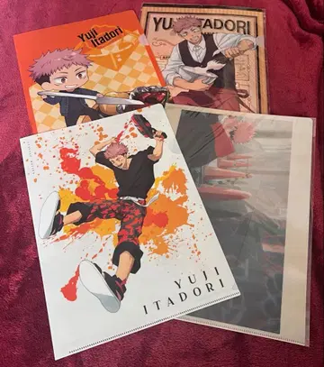 주술회전 이타도리 유우지 클리어 파일 4점 세트
