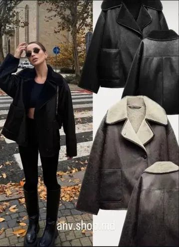 ZARA 무스탕 자켓! 인기 S