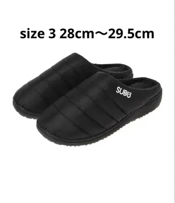 SUBU 블랙 슬리퍼 3 ( 28~29.5cm )