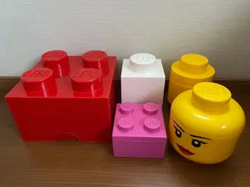 LEGO 블록형 박스 스토리지 헤드 소품함 5개 세트