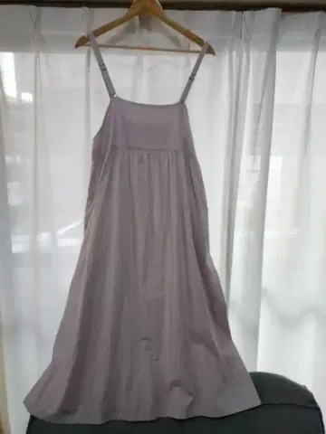 핸드메이드 작가님 슬리브리스 연한 더스티 핑크 원피스