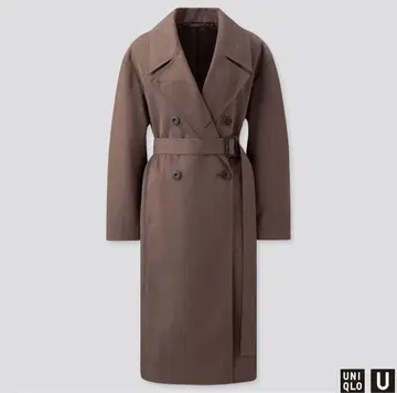 유니클로 유 트렌치코트 19AW 다크 브라운
