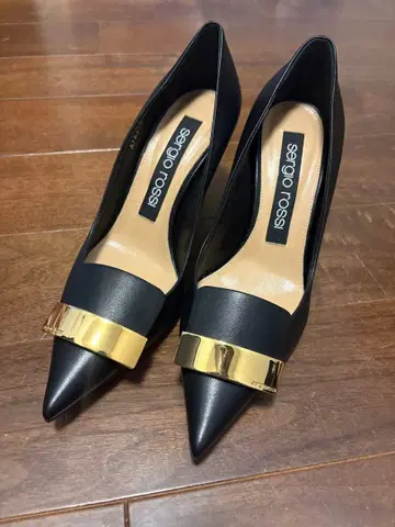 sergio rossi 세르지오로시 하이힐 37.5 블랙