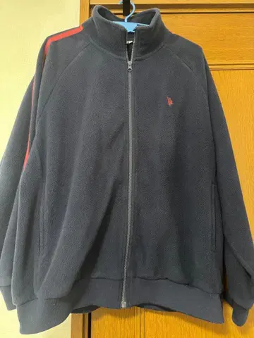 U.S. POLO ASSN. 라인 디자인 플리스 트랙 자켓