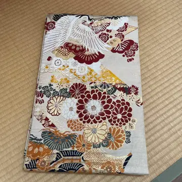 화려한 꽃무늬 후쿠로 오비
