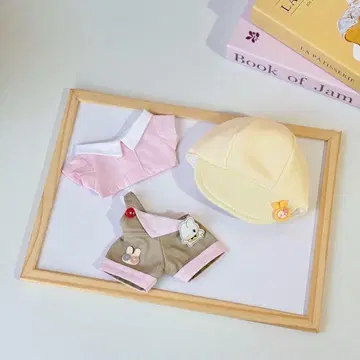 20cm 봉제 인형용 옷 갈아입기 의류 세트 활 옷 3점 세트