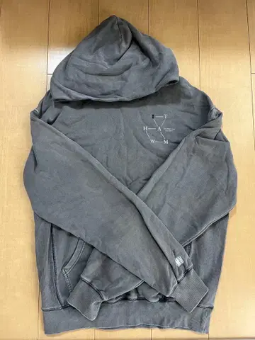 IAMWHATIAM IM 아타에 신지로 후드티 차콜 그레이