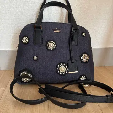 케이트 스페이드 데님 비쥬 백