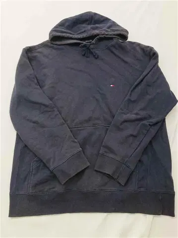 타미힐피거 코튼 후드티 네이비 남성용 L 사이즈