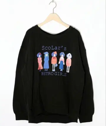 스칼라 153744: 암워머 포함 레트로 패턴 쭈리 풀오버