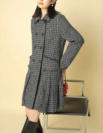 새상품급 Rirandture 리랜드트루 반지 팬시 트위드 코트