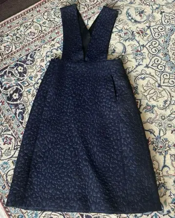 새상품급 LE CIEL BLEU 자카드 오버롤 스커트