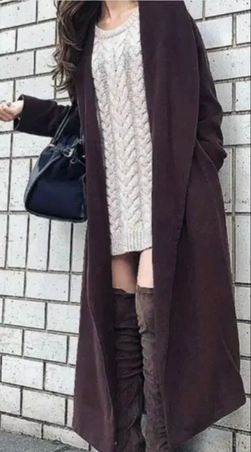 rienda 브라운 롱 코트 F 사이즈